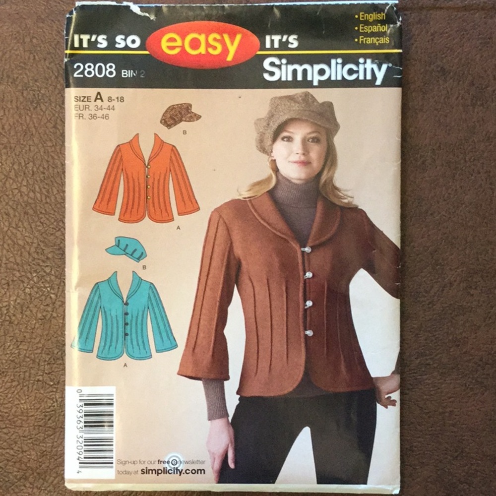 Simplicity So Easy jacket & cap #2808